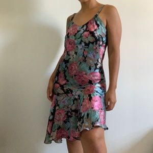 Victoria Secret Asymmetrical floral night gown